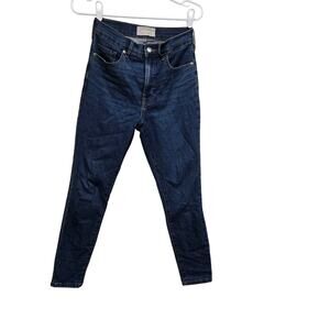 Everlane jeans womens size 27 blie high rise skinny jeans denim everyday casual